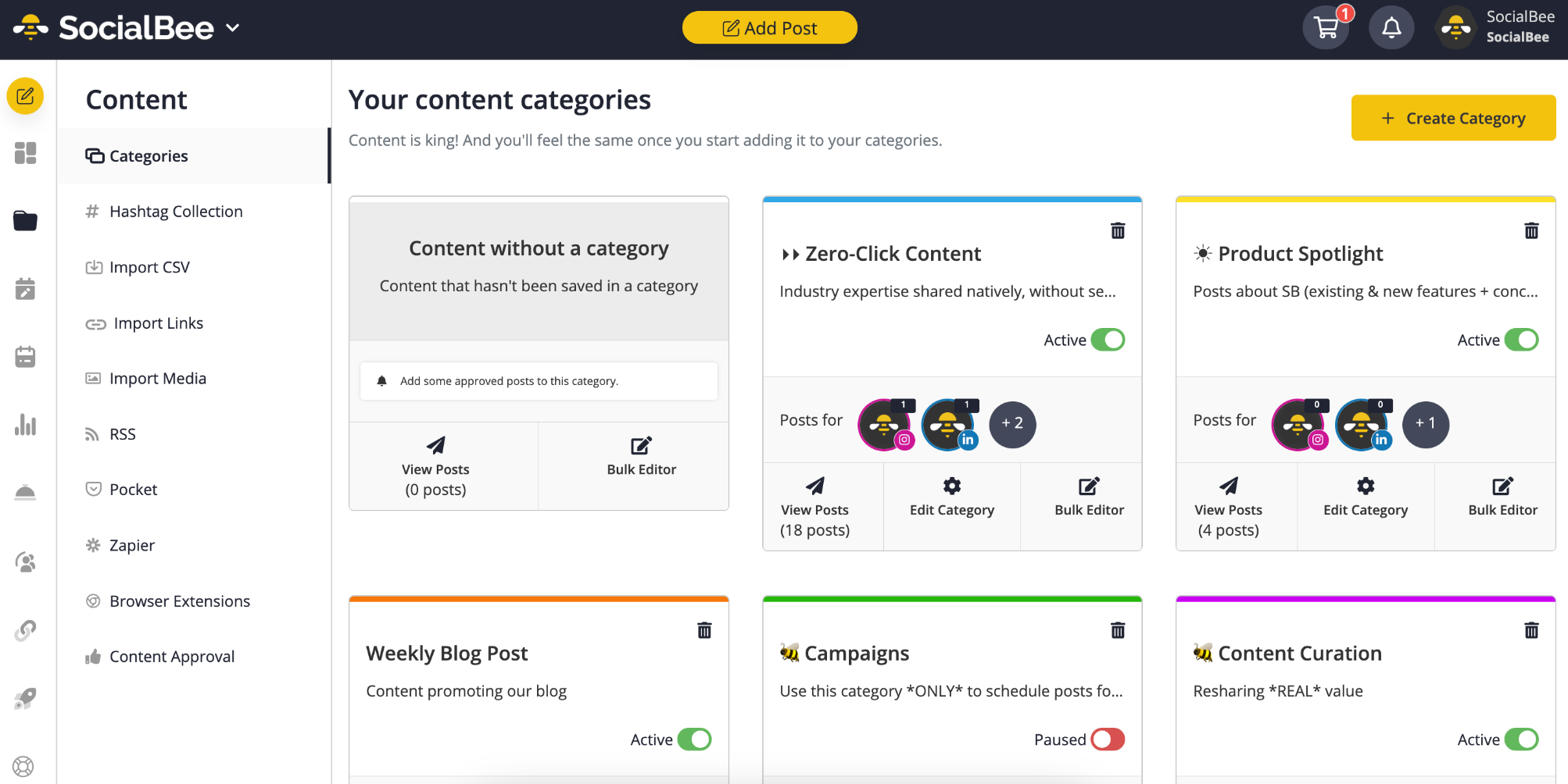 Content Categories